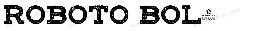 Roboto Bol字体转换